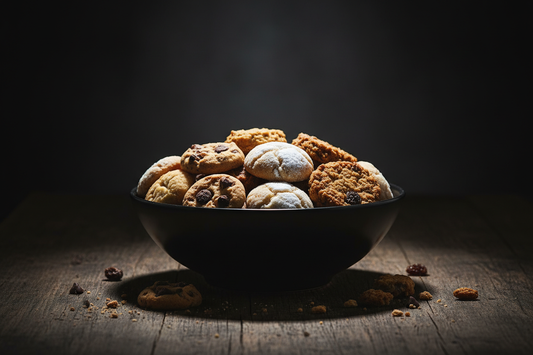 can you make the background dark and moody lighting on a dark table